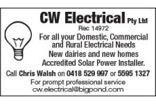 Logo for CW ELECTRICAL PTY LTD Logo for CW ELECTRICAL PTY LTD